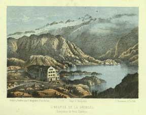 L'Hospice de la Grimsel: Frontières de trois Cantons.