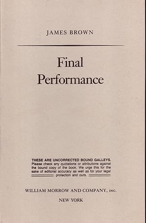 FINAL PERFORMANCE. [SIGNED]