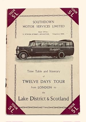 Time Table & Itinerary of Twelve Days Tour (SL) from London to the Lake District and Scotland