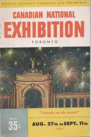 CANADIAN NATIONAL EXHIBITION TORONTO; Official Souvenir Catalogue and Programme, Aug. 27th to Sep...