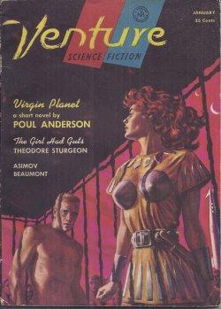 VENTURE Science Fiction: January, Jan. 1957 ("Virgin Planet")