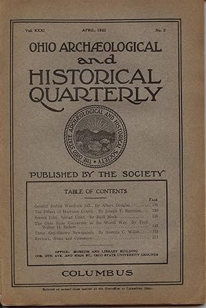 Ohio Archaeological and Historical Quarterly, Vol. XXXI No. 2, April 1922