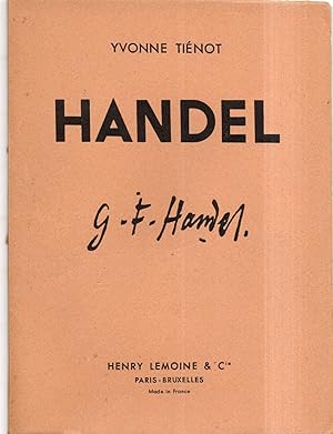 GEORG-FRIEDRICH HANDEL. Esquisse biographique.