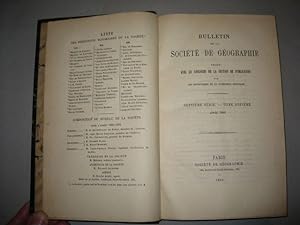 Bulletin de la Société de Géographie [de Paris]. Septième série. Tome onzième. Année 1890.