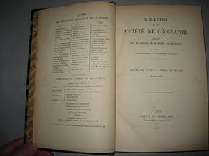 Bulletin de la Société de Géographie [de Paris]. Septième série. Tome septième. Année 1886.