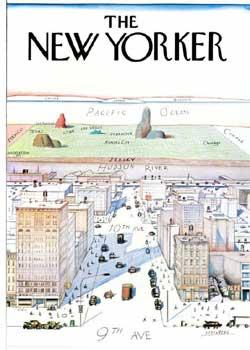 View of the World from 9th Avenue. (The New Yorker).