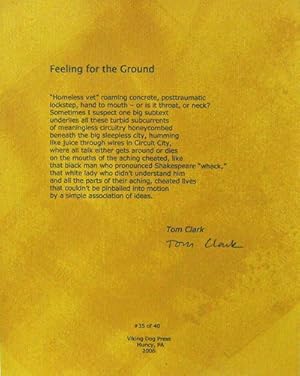 Feeling for the Ground (Signed Broadside)