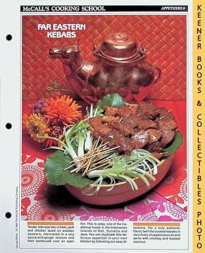 McCall's Cooking School Recipe Card: Appetizers 8 - Indonesian Satays : Replacement McCall's Reci...