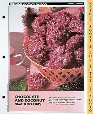McCall's Cooking School Recipe Card: Cakes, Cookies 40 - Chocolate & Coconut Macaroons : Replacem...