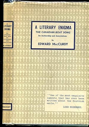 Literary enigma, A. The Canandian boat song: its authorship and associations.