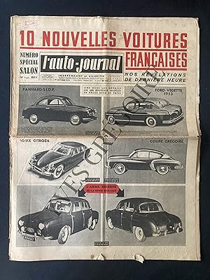 L'AUTO-JOURNAL-N°63-1 OCTOBRE 1952-NUMERO SPECIAL SALON