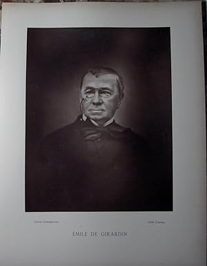EMILE DE GIRARDIN. (JOURNALISTE, PUBLICISTE ET HOMME POLITIQUE FRANCAIS. 1806-1881). PARIS. 1876....