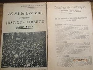 75 Mille Bretons réclament Justice et Liberté pour tous - Deux journées historiques : 7 Décembre ...