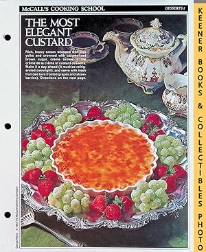 McCall's Cooking School Recipe Card: Desserts 1 - Crème Brulee : Replacement McCall's Recipage or...