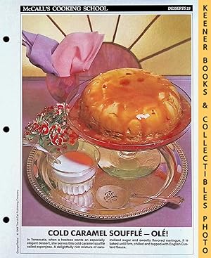 McCall's Cooking School Recipe Card: Desserts 25 - Esponjosa - Cold Caramel Souffle : Replacemen...