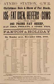135 Prime Fat Oxen, Heifers, and Cows, 6 Store Beast, Sheep, Hogs, Porkets, & Store Pigs. Aynho S...
