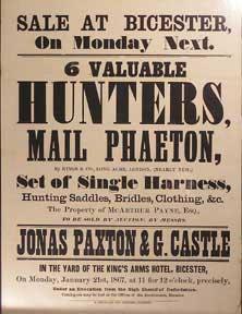 6 Valuable Hunters, Mail Phaeton, Set of Single Harness, Hunting Saddles, Bridles, Clothing, &c. ...