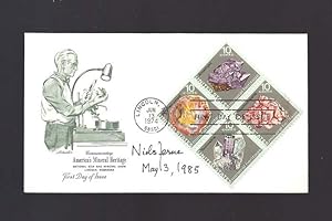 Signed FDC - First Day Cover. [Nobel Prize]
