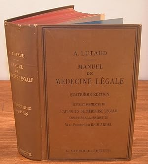 MANUEL DE MÉDECINE LÉGALE et de jurisprudence médicale