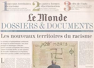 Dossiers et documents du journal "Le Monde" n°339 : "Les Nouveaux territoires du racisme (et des ...