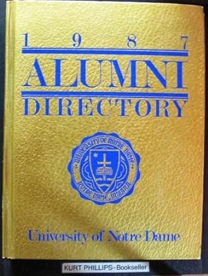 1987 Alumni Directory: University Of Norte Dame