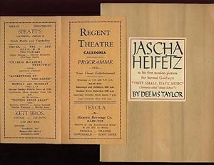 Jascha Heifetz: Biographical Notes, with a Reference to "Music School" ("They Shall Have Music") ...