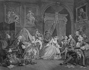 Marriage à la mode, six plates from The Works of William Hogarth from the Original Plates restore...