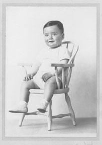 Baby on Chair.
