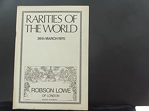 Rarities of the World, 26th March 1970