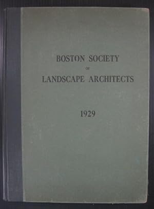 Boston Society of Landscape Architects, Chapter of the American Society of Landscape Architects, ...