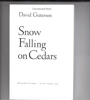 SNOW FALLING ON CEDARS.