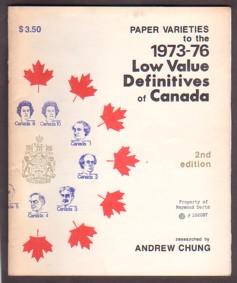 Paper Varieties to the 1973-76 Low Value Definitives of Canada
