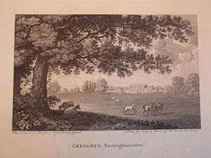 Original Antique Engraving Illustrating Gregory's in Buckinghamshire.