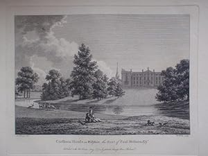 Original Antique Engraving Illustrating Corsham House in Wiltshire, The Seat of Paul Methuen, Esq...