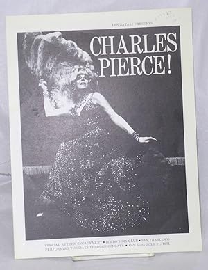 Les Natali presents Charles Pierce! Special return engagement, Bimbo's 365 Club, San Francisco, p...