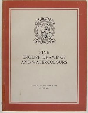 Fine English Drawings and Watercolours. Tuesday 17 November 1981