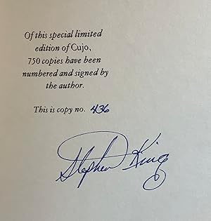 Cujo (Signed/limited of only 750 copies)