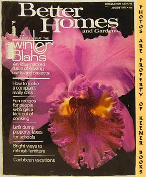 Better Homes And Gardens Magazine: January 1972 Vol. 50, No. 1 Issue