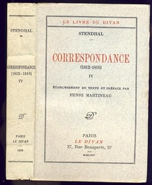 Correspondance (1812-1816). Volume IV.