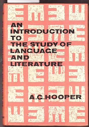 An Introduction to the Study of Language and Literature