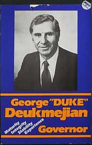 George "Duke" Deukmejian.