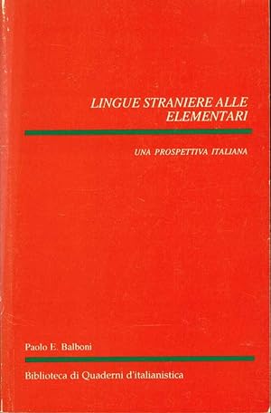 Lingue straniere alle elementari: Una prospettiva italiana