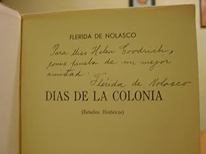 Dias De La Colonia ( Estudios Historicos )