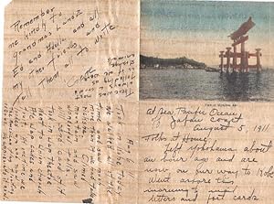 American letter describing visit to Japan, 1911