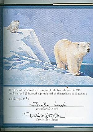 ICE BEAR and LITTLE FOX SIGNED/NUMBERED by BOTH AUTHOR/ILLUSTATOR