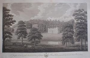 Fine Original Antique Engraving Illustrating a South East View of Great Barr hall in Staffordshire.