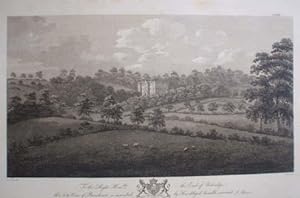 Fine Original Antique Engraving Illustrating a North East View of Beaudesert in Staffordshire.