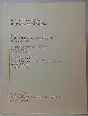 Religion, Morality and the Professions in America
