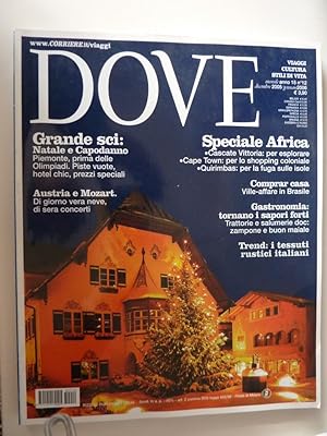 "DOVE - Viaggi, Cultura,Stili di Vita Mensile Anno 15 n.° 12 Dicembre 2005 / Gennaio 2006"