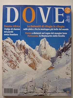 "DOVE - Mensile Anno 12 n.° 1/2 Gennaio e Febbraio 2002"